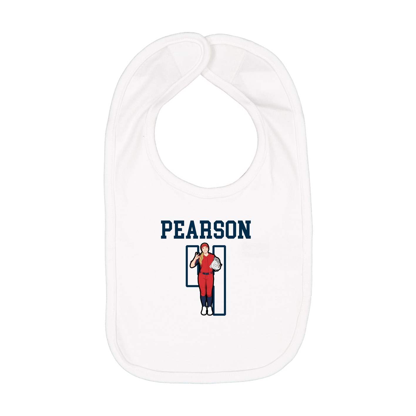 Infant Bib — Shirsey in White