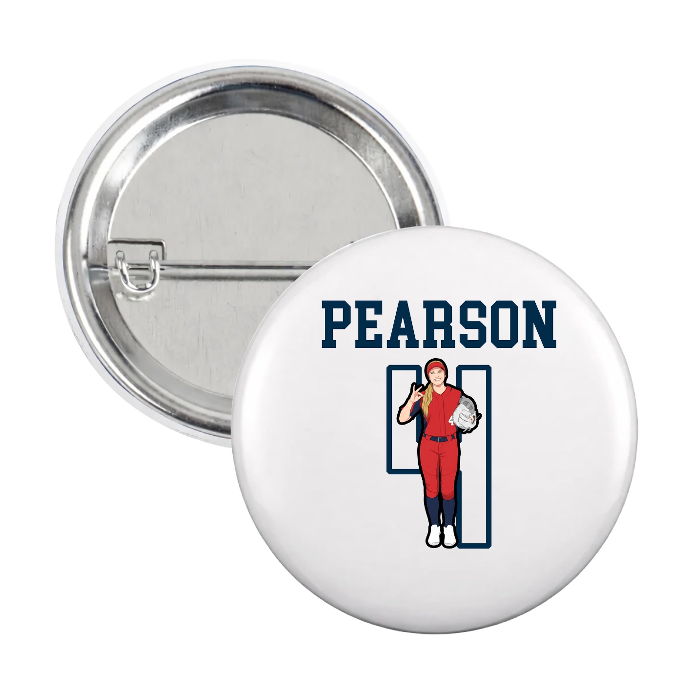 Game Day Button — Shirsey in White