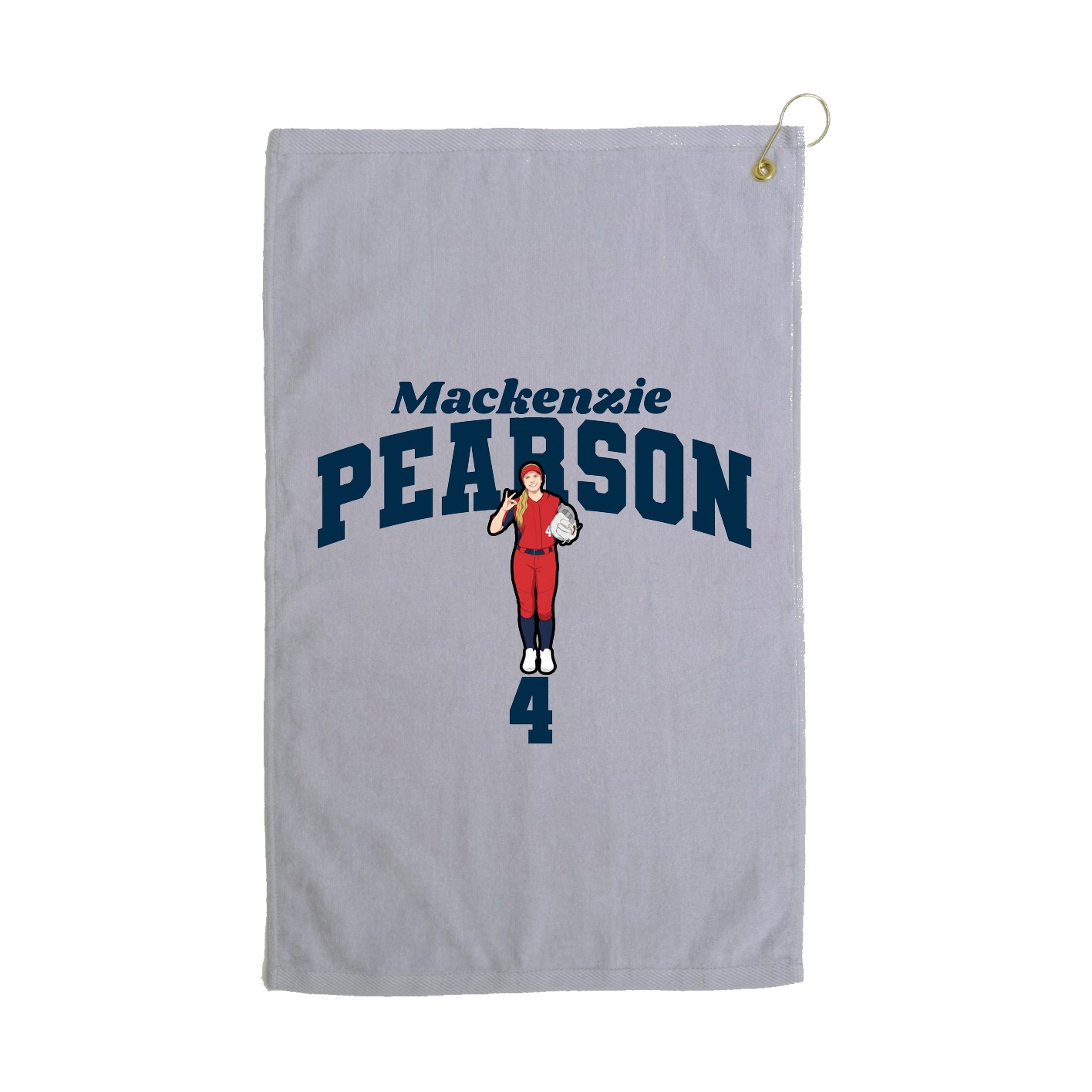 Golf Towel — Signature Arch in Grey