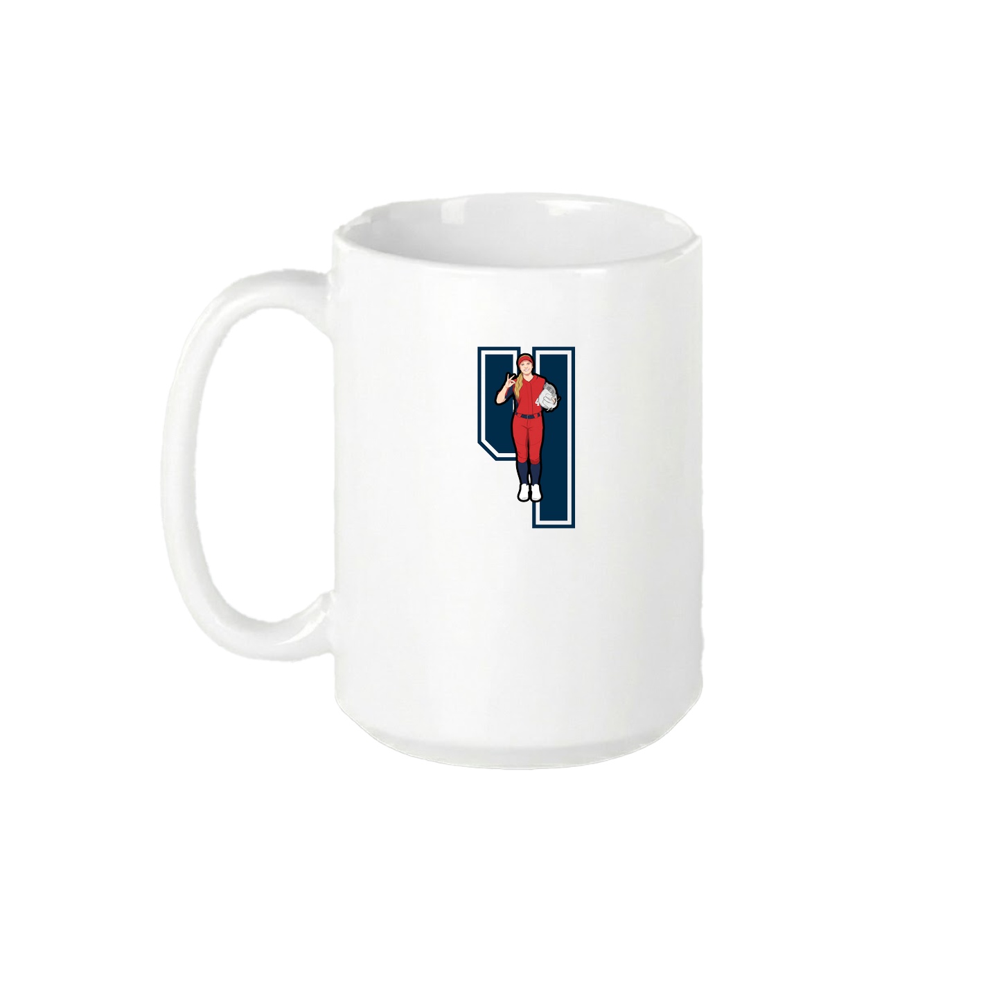15oz Coffee Mug — Number in White