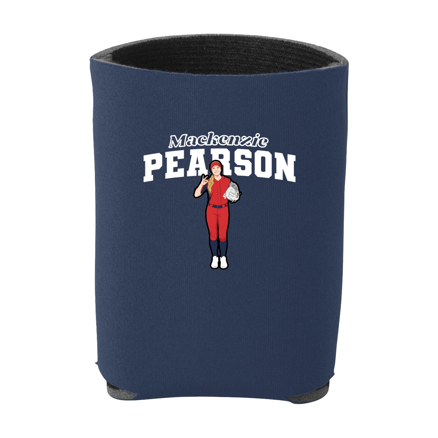 Can Holder — Name Arch in Navy