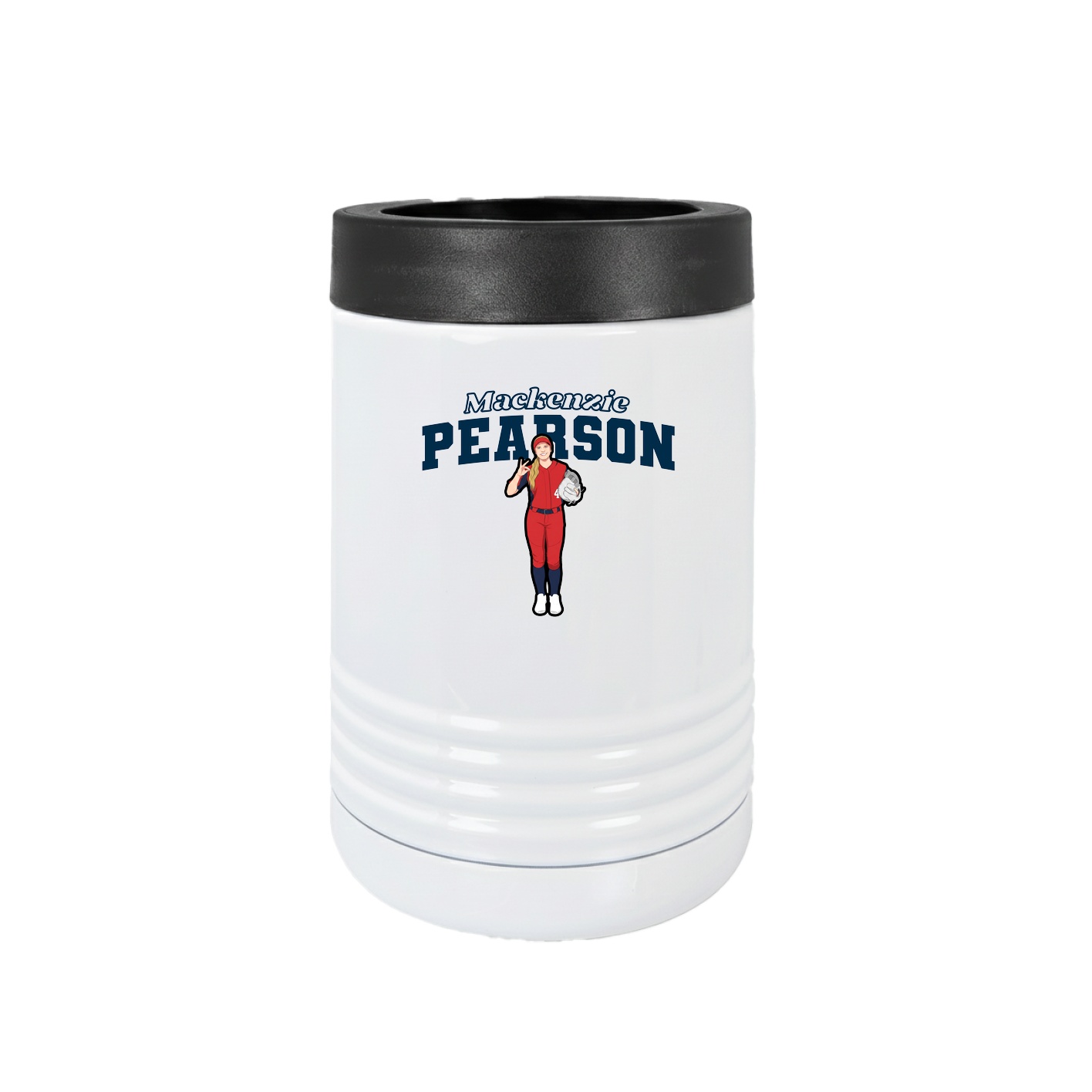 Beverage Holder — Name Arch in White