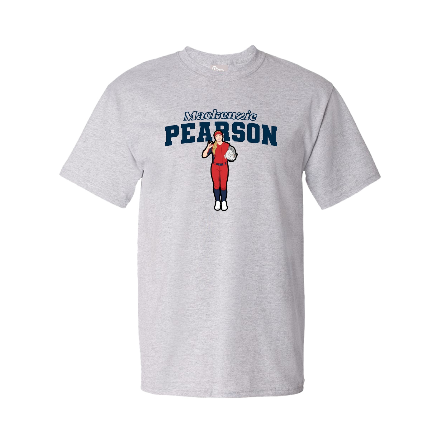 Youth Tee — Name Arch in Grey