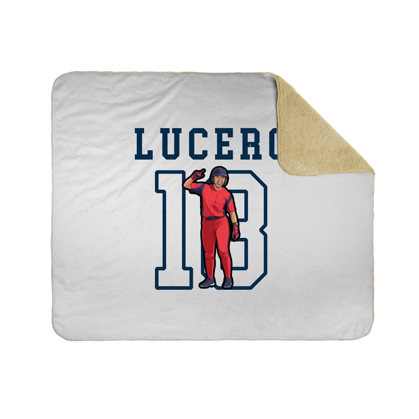 Throw Blanket — Shirsey in White