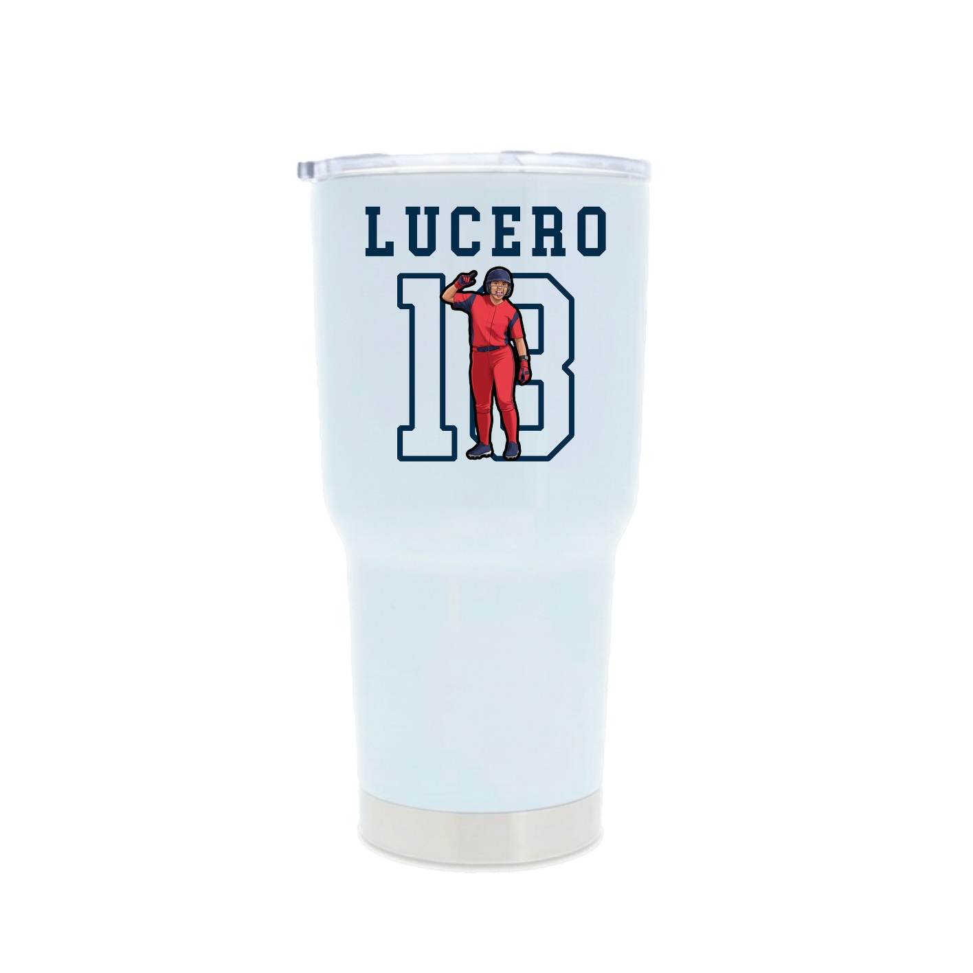 30oz Stainless Steel Tumbler — Shirsey in White