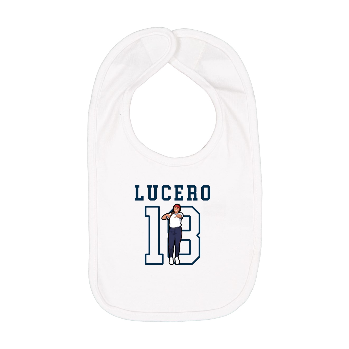 Infant Bib — Shirsey in White