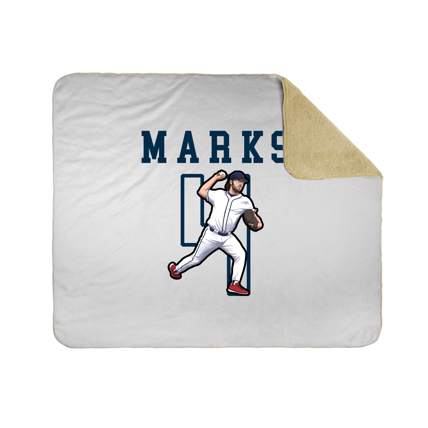 Throw Blanket — Shirsey in White