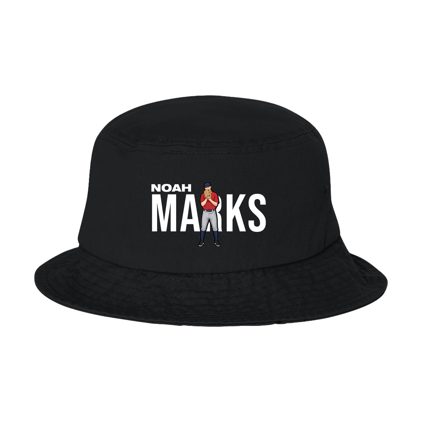 Bucket Cap — Player Name in Black