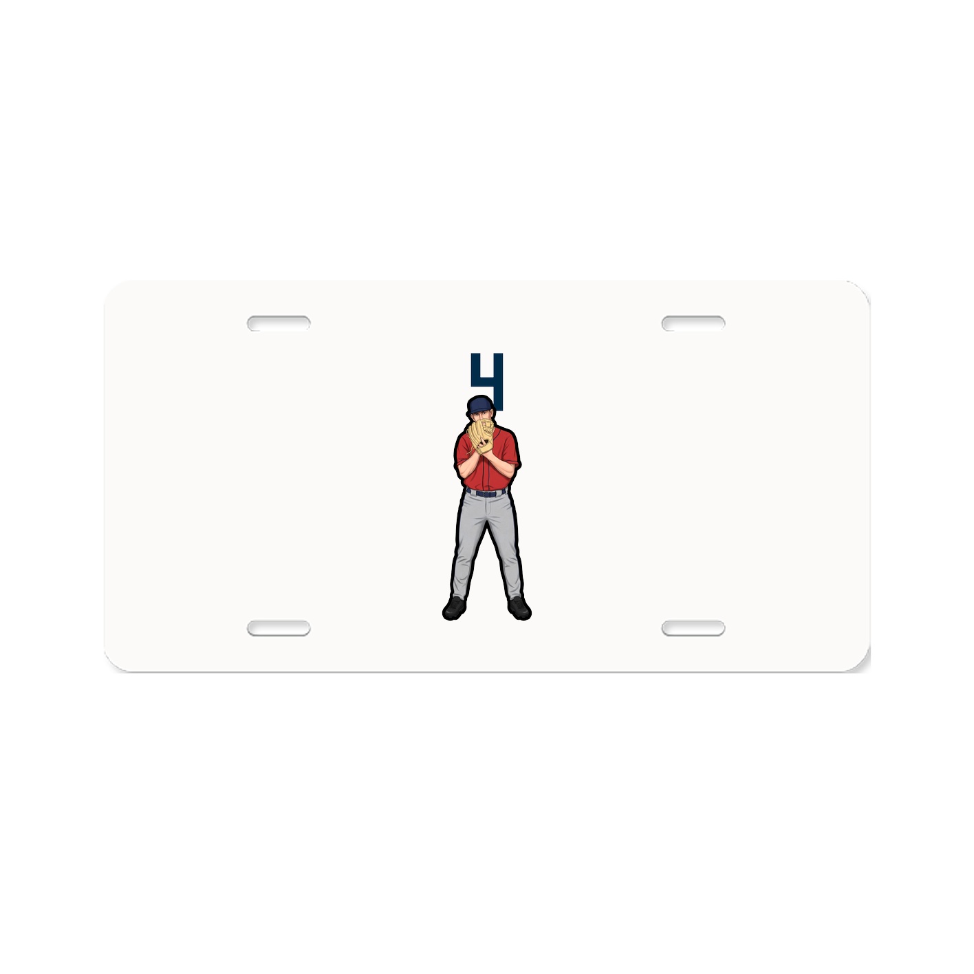 License Plate — Number Top in Classic