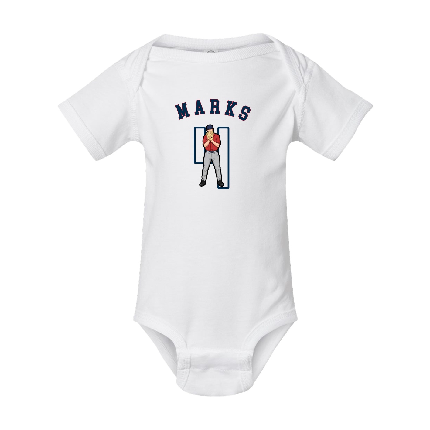 Baby Onesie — Shirsey Arch in White