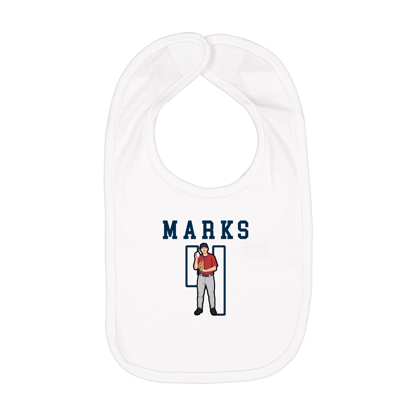 Infant Bib — Shirsey in White
