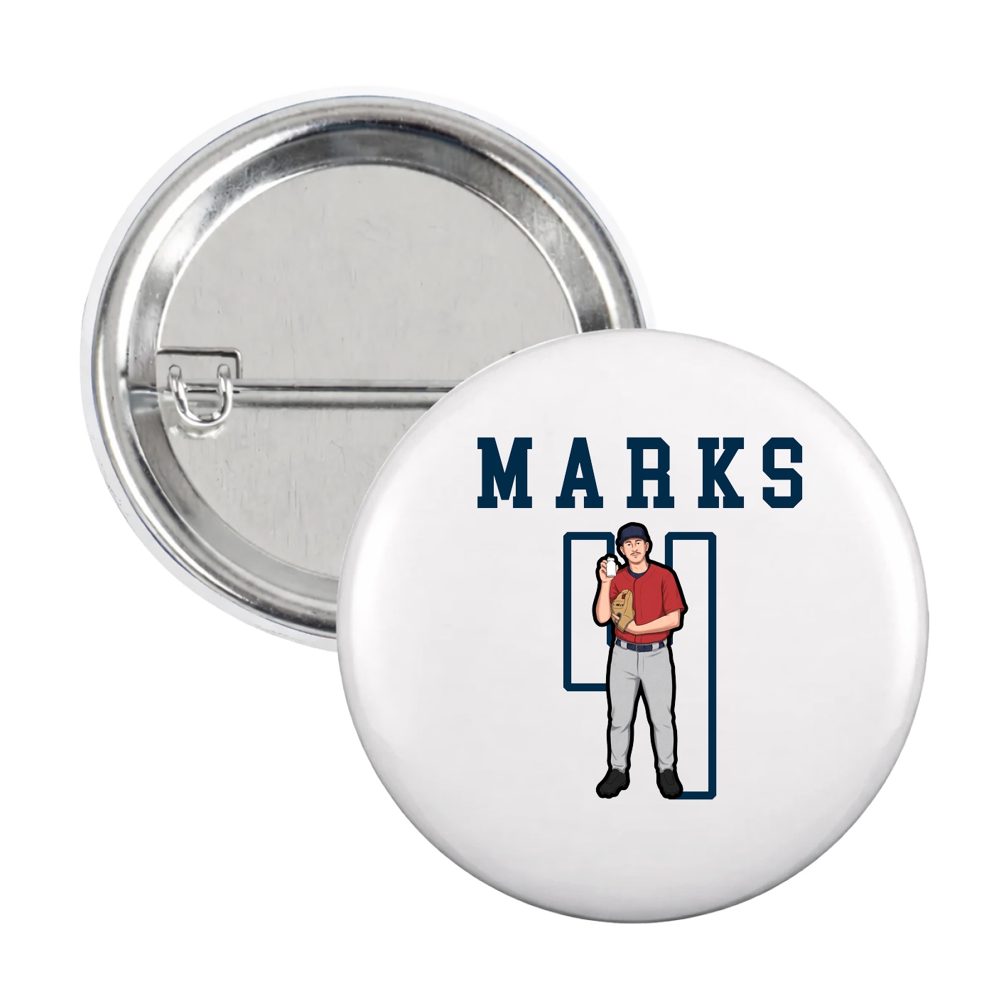 Game Day Button — Shirsey in White