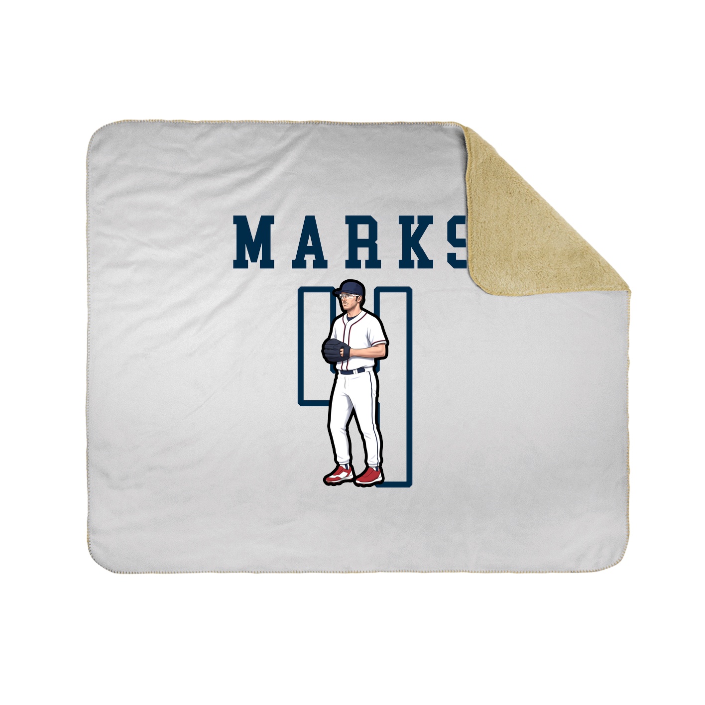 Throw Blanket — Shirsey in White