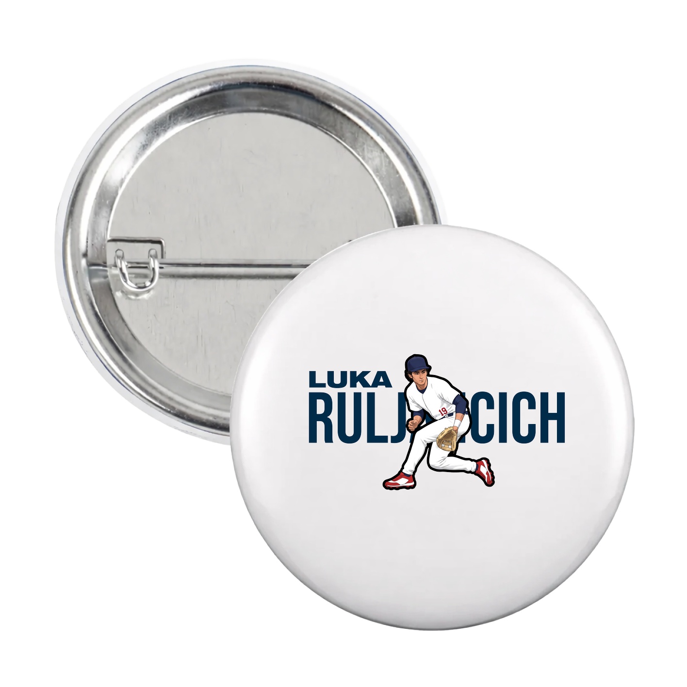 Game Day Button — Player Name in White