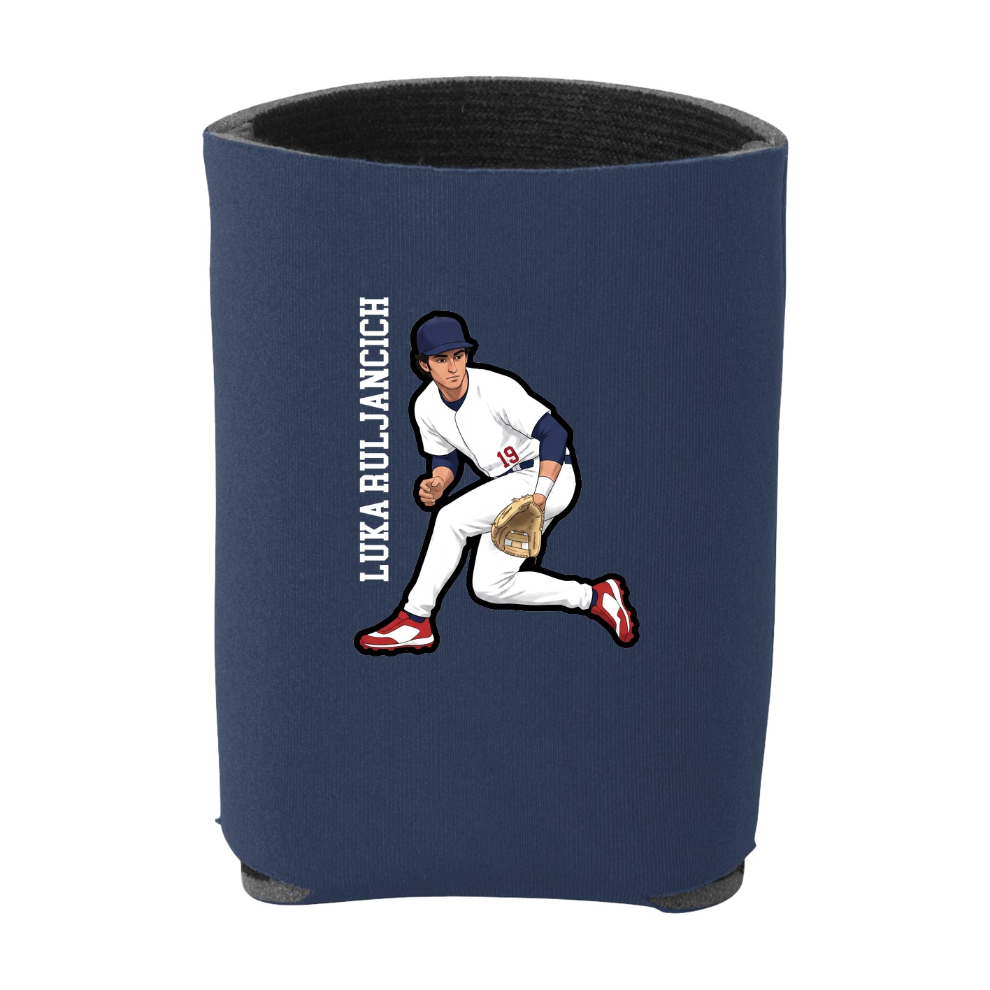 Can Holder — Name Vertical in Navy