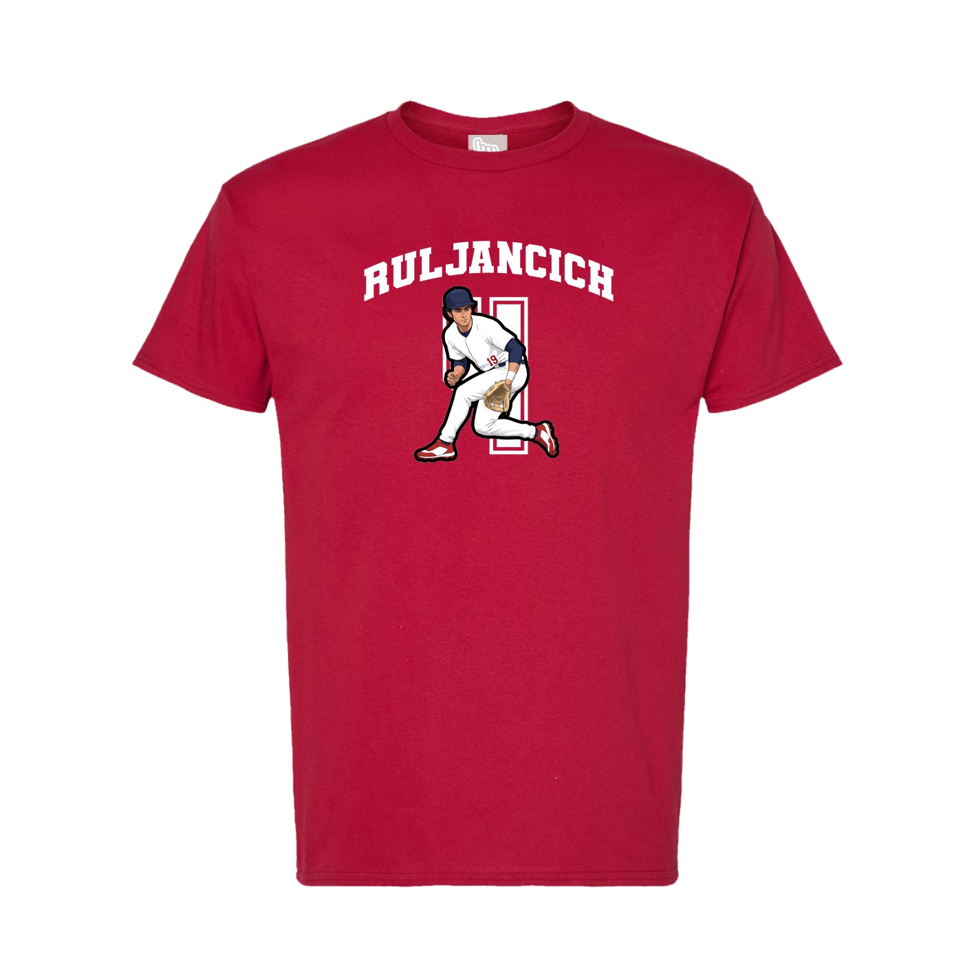 Tee — Number in Crimson