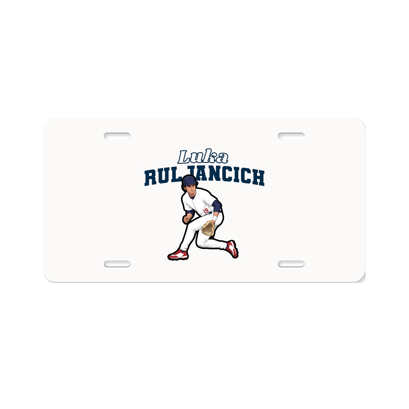 License Plate — Name Arch in Classic