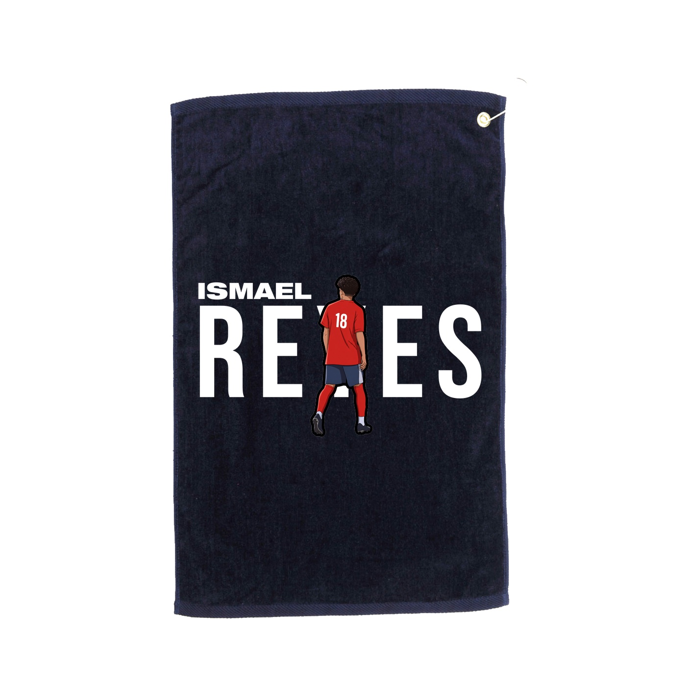 Golf Towel — Player Name in Navy
