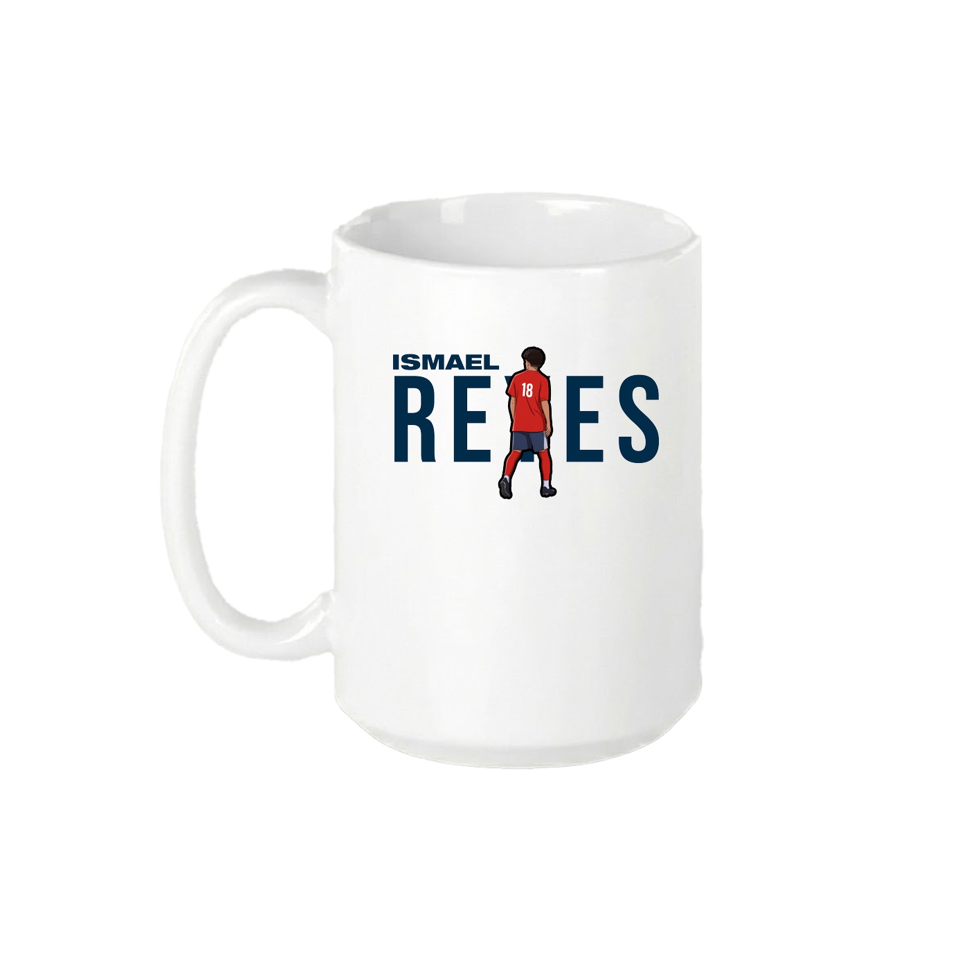 15oz Coffee Mug — Player Name in White