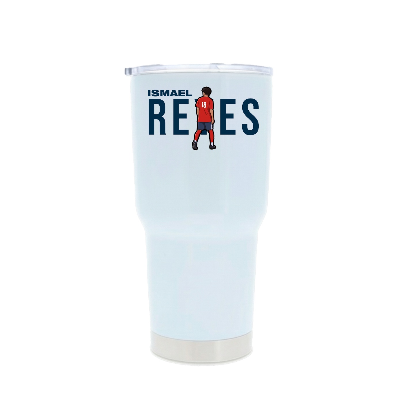 30oz Stainless Steel Tumbler — Player Name in White