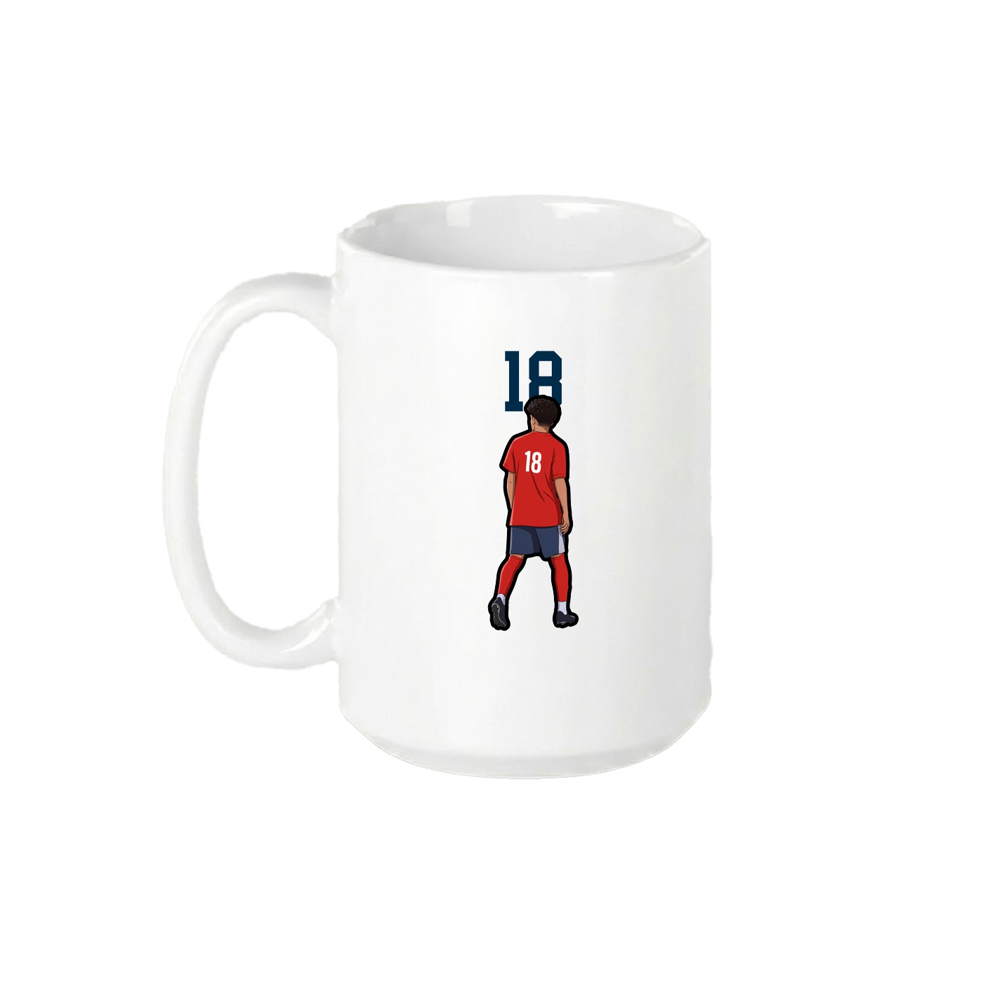 15oz Coffee Mug — Number Top in White