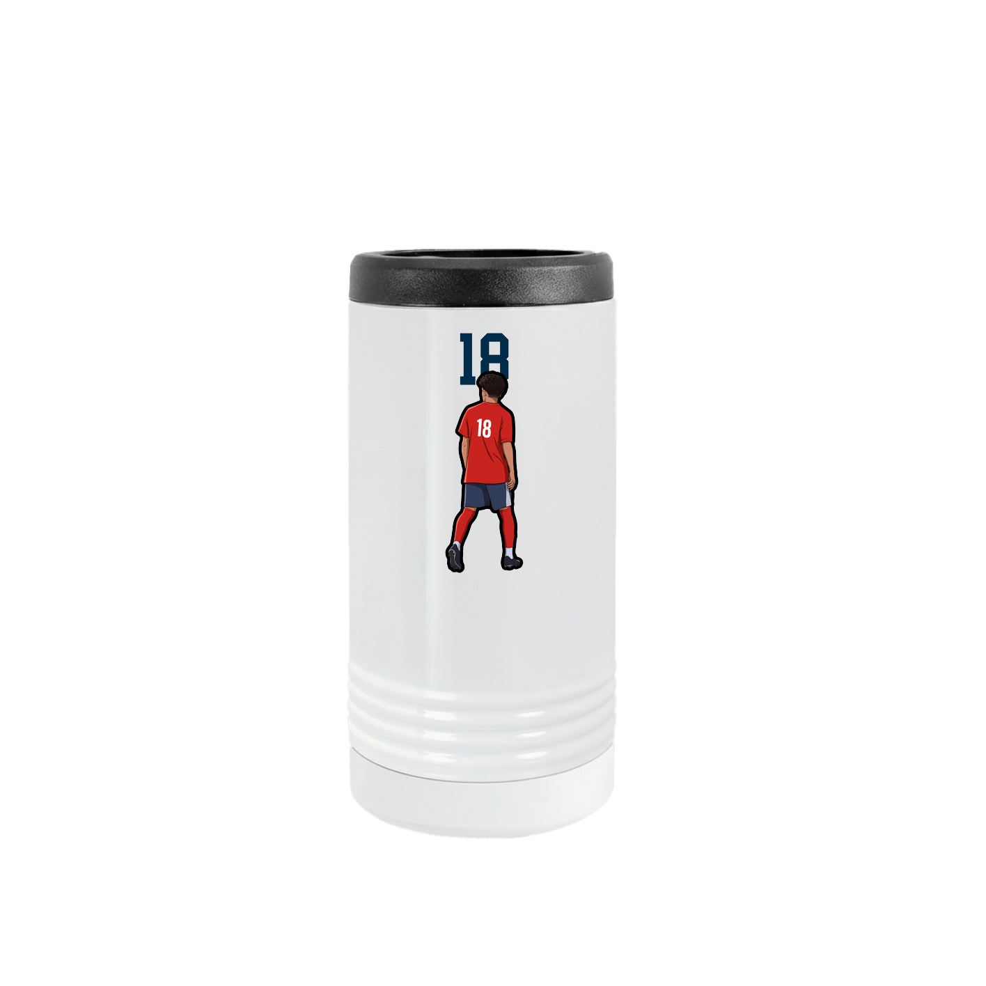 Slim Beverage Holder — Number Top in White