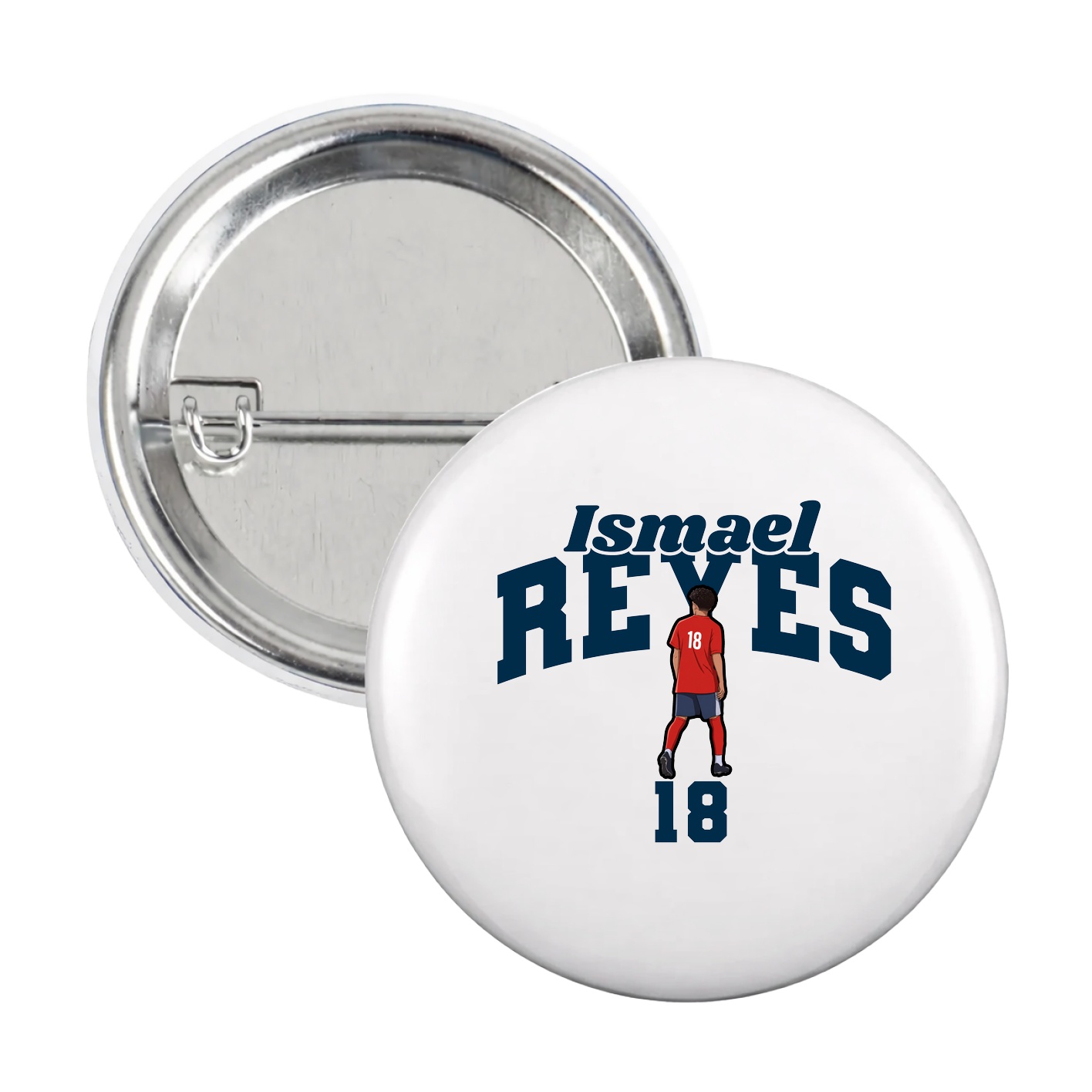 Game Day Button — Signature Arch in White