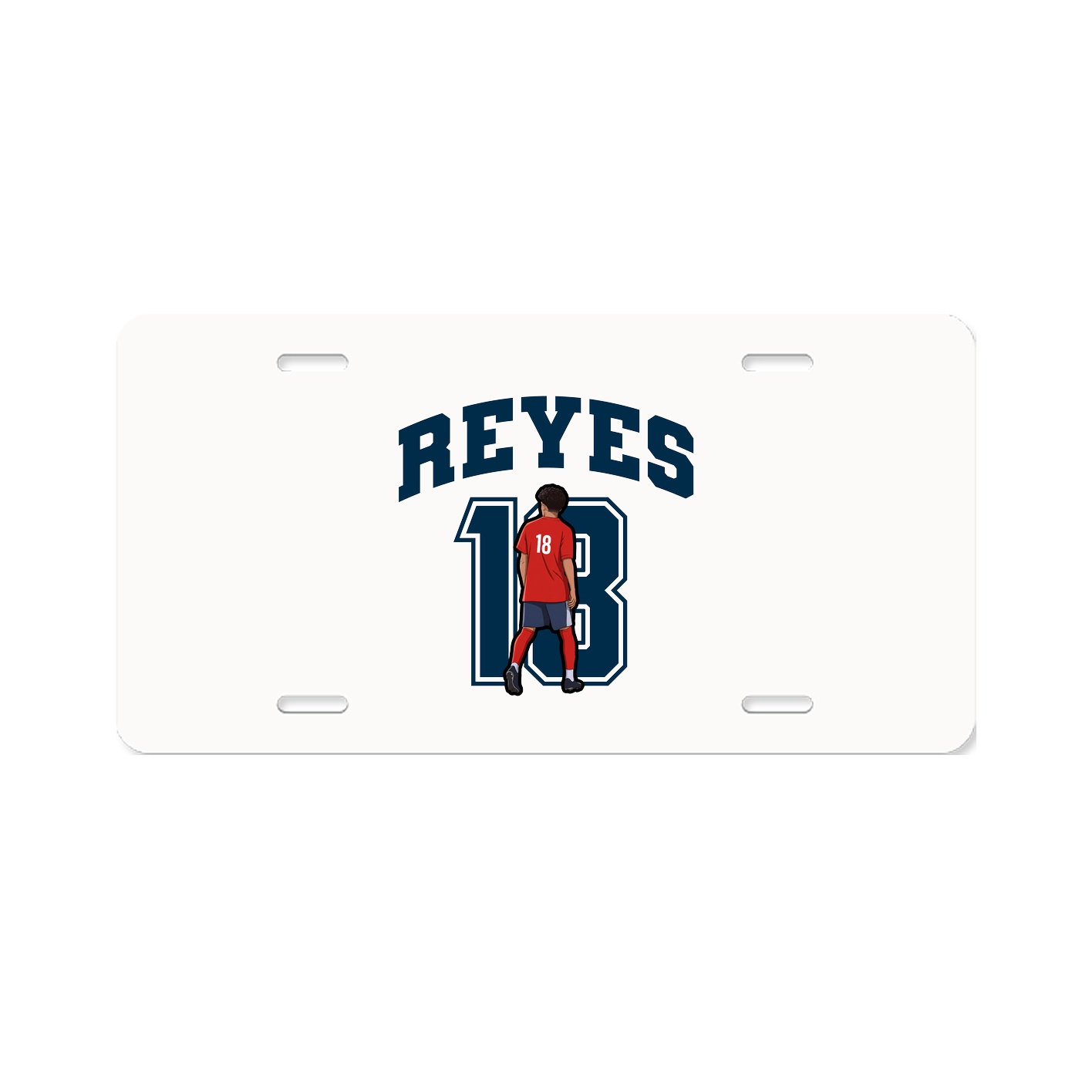 License Plate — Number in Classic