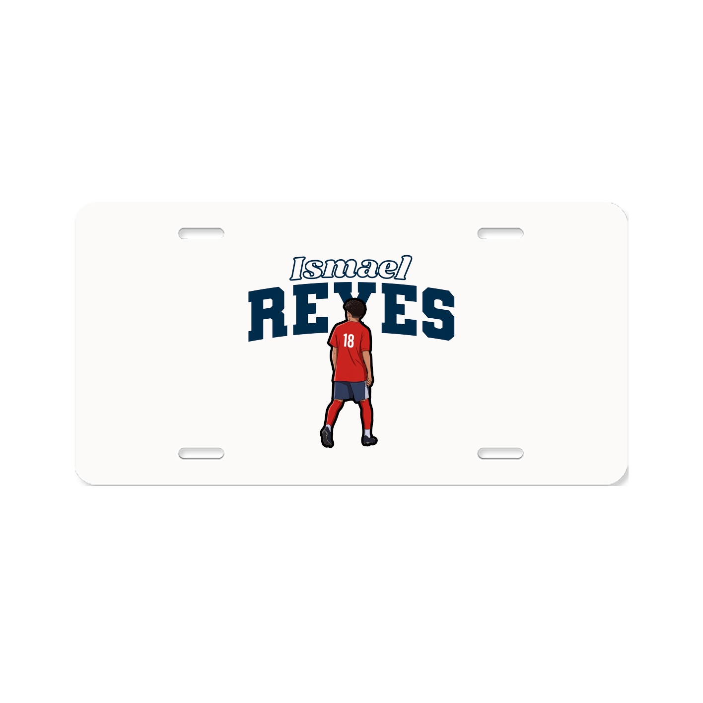 License Plate — Name Arch in Classic