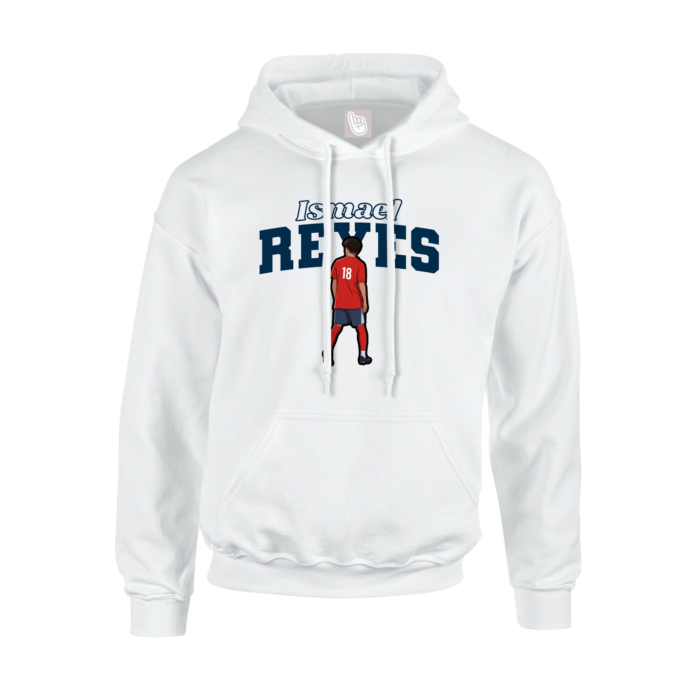 Hoodie — Name Arch in White