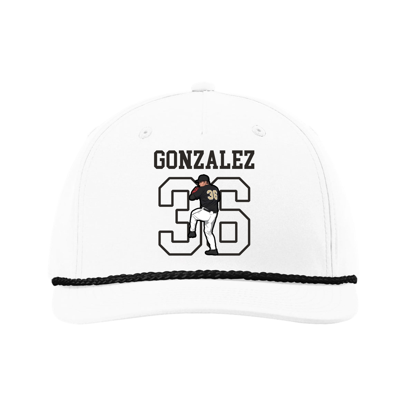 Five-Panel Classic Rope Cap — Shirsey in White