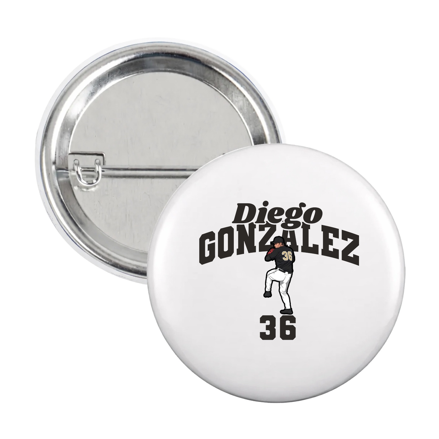 Game Day Button — Signature Arch in White