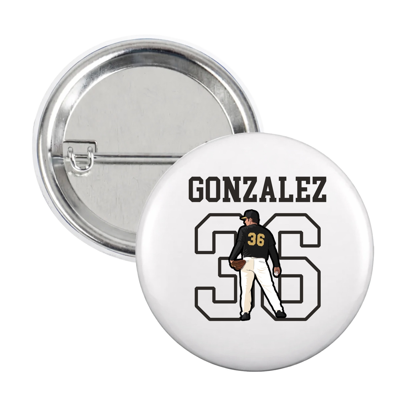 Game Day Button — Shirsey in White