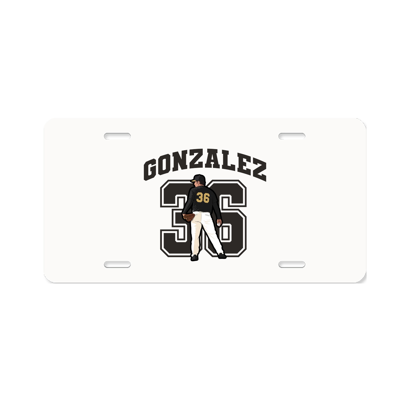 License Plate — Number in Classic