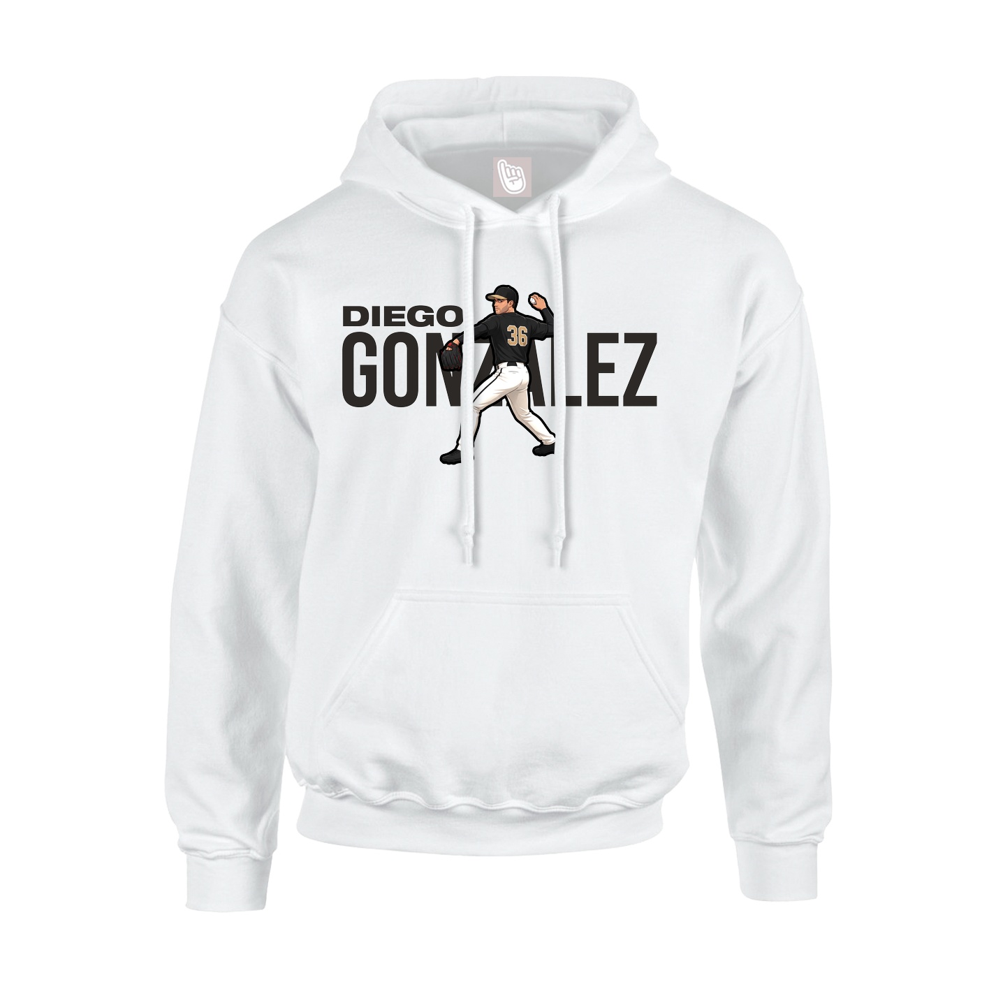 Hoodie — Player Name in White
