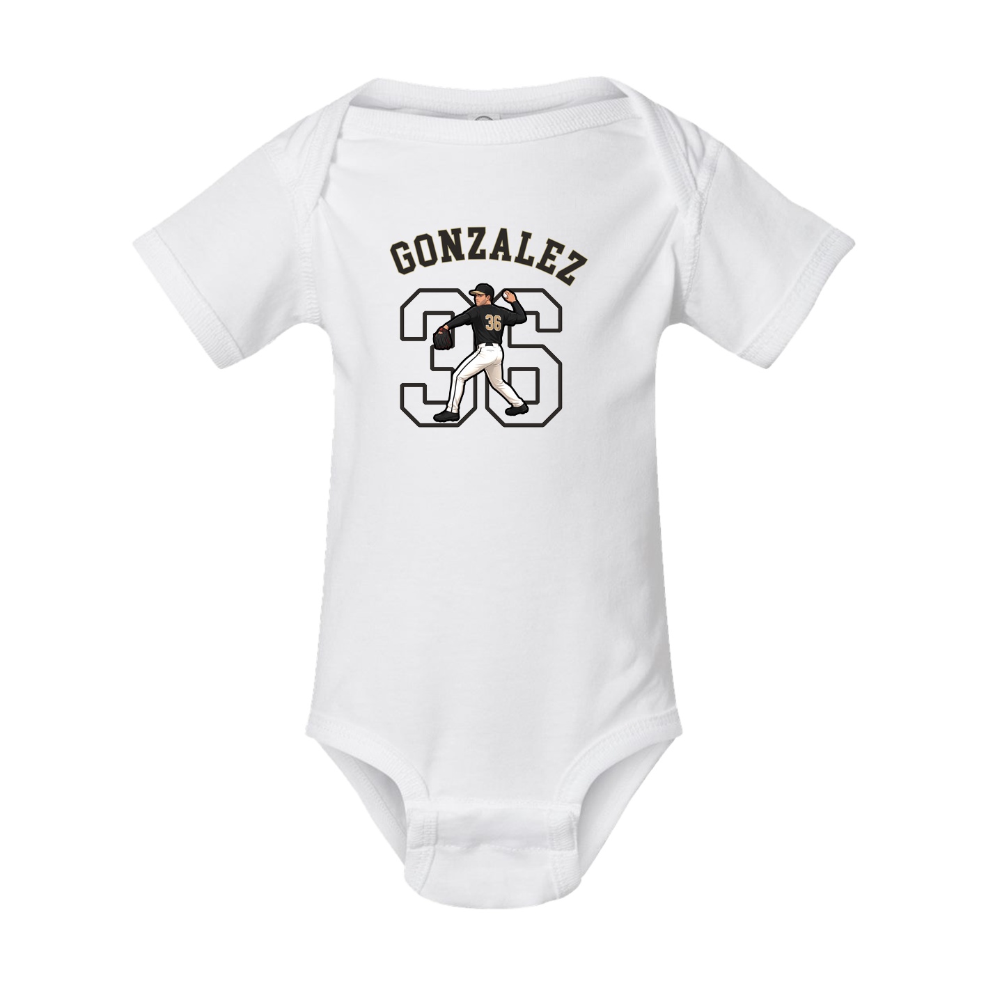 Baby Onesie — Shirsey Arch in White
