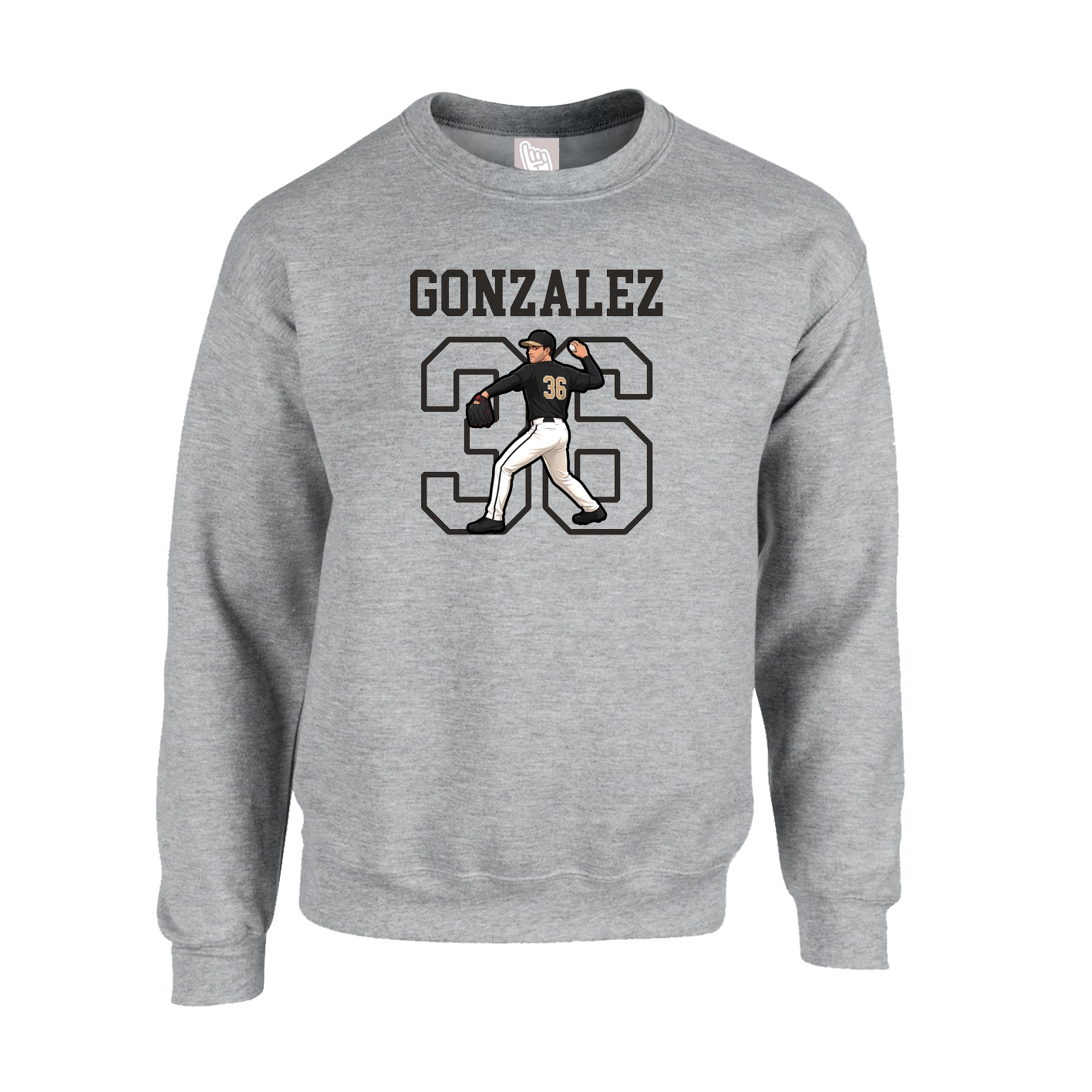 Fleece Crew — Shirsey in Grey
