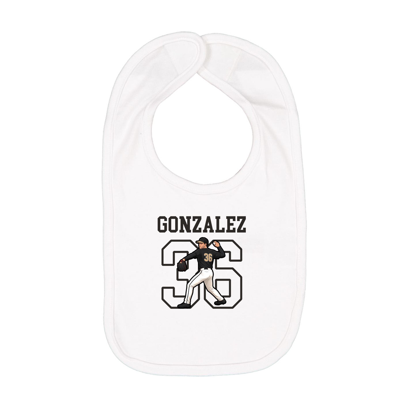 Infant Bib — Shirsey in White