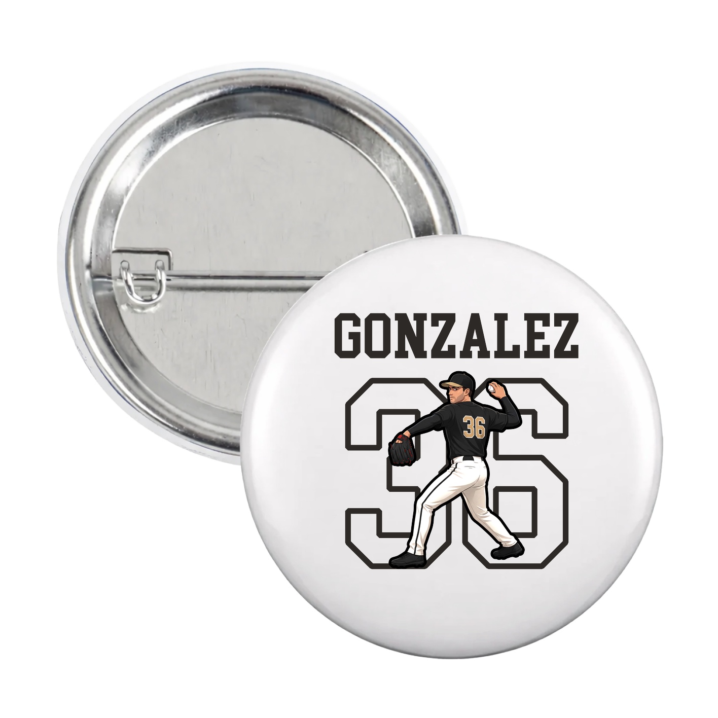 Game Day Button — Shirsey in White