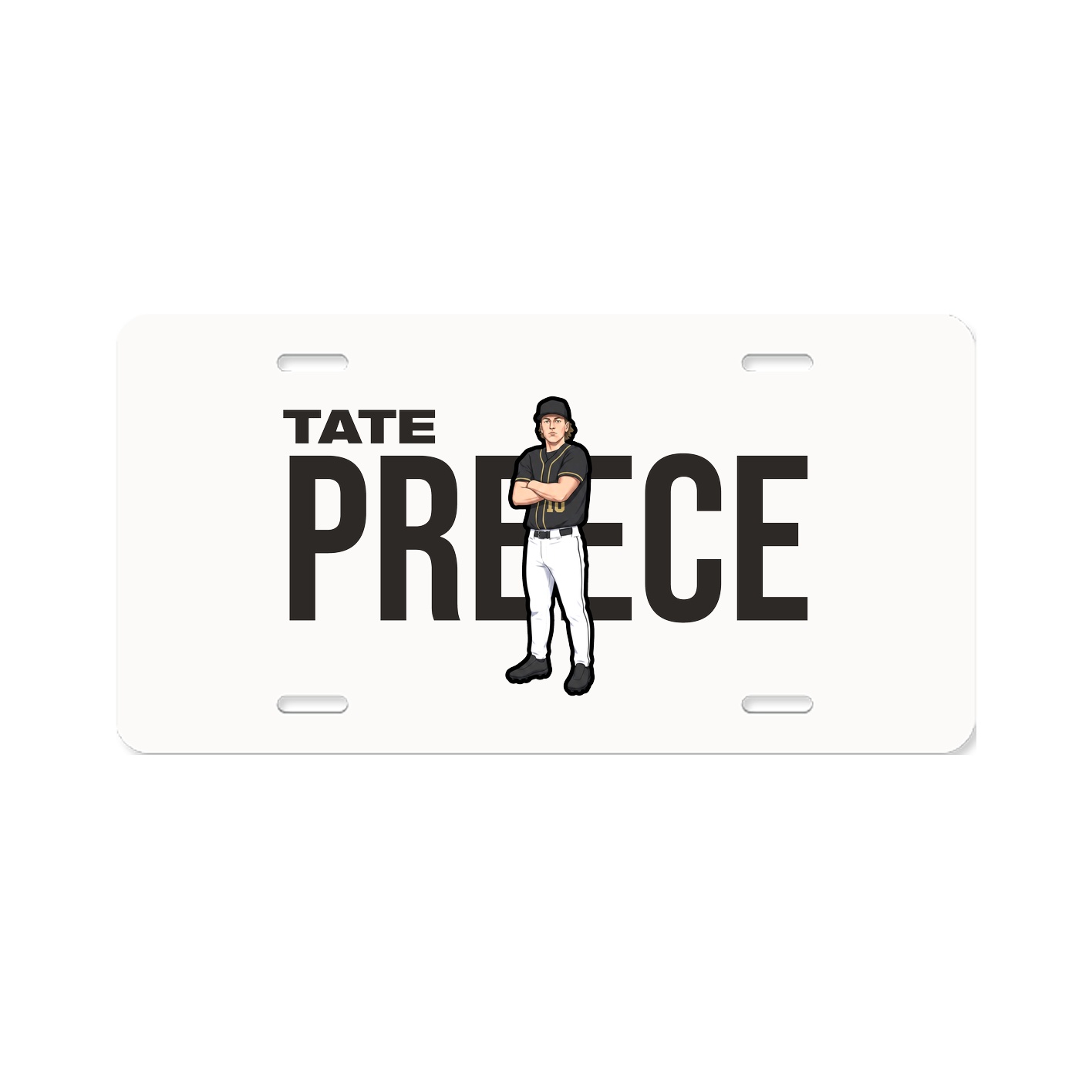 License Plate — Player Name in Classic