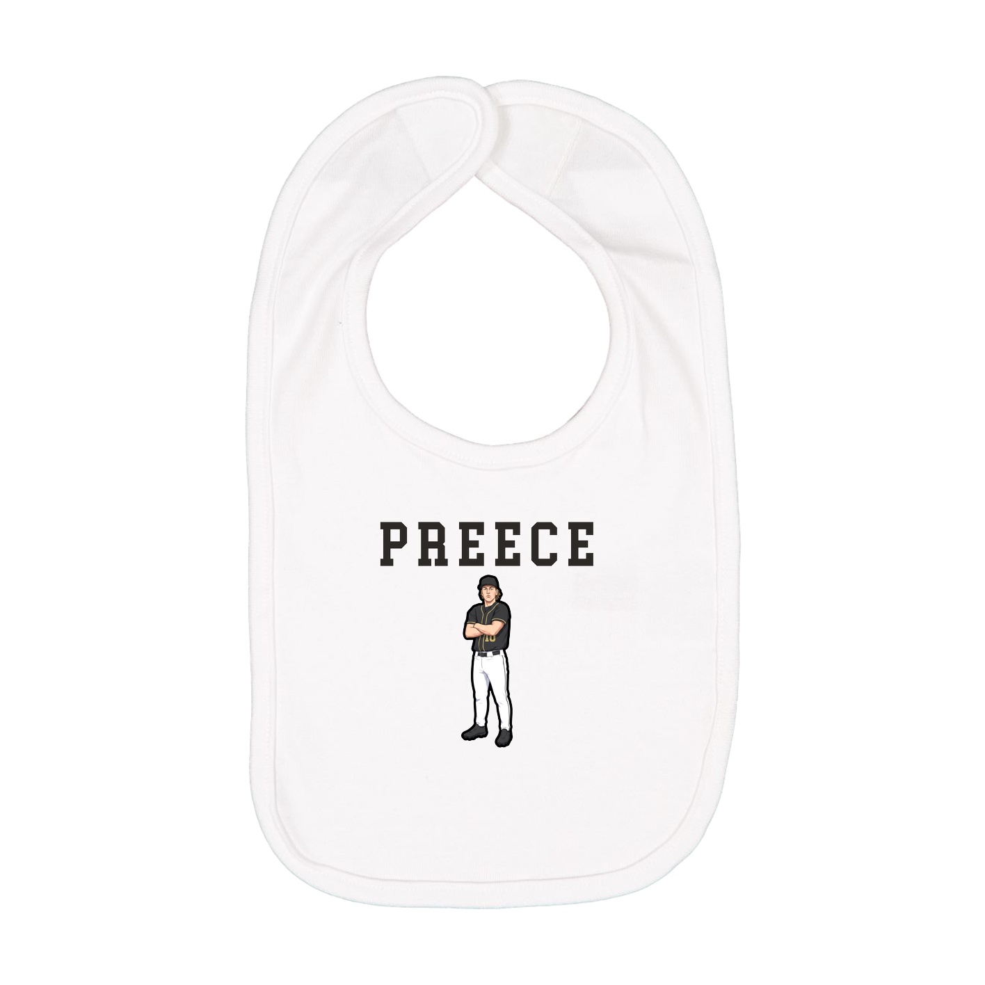 Infant Bib — Shirsey in White