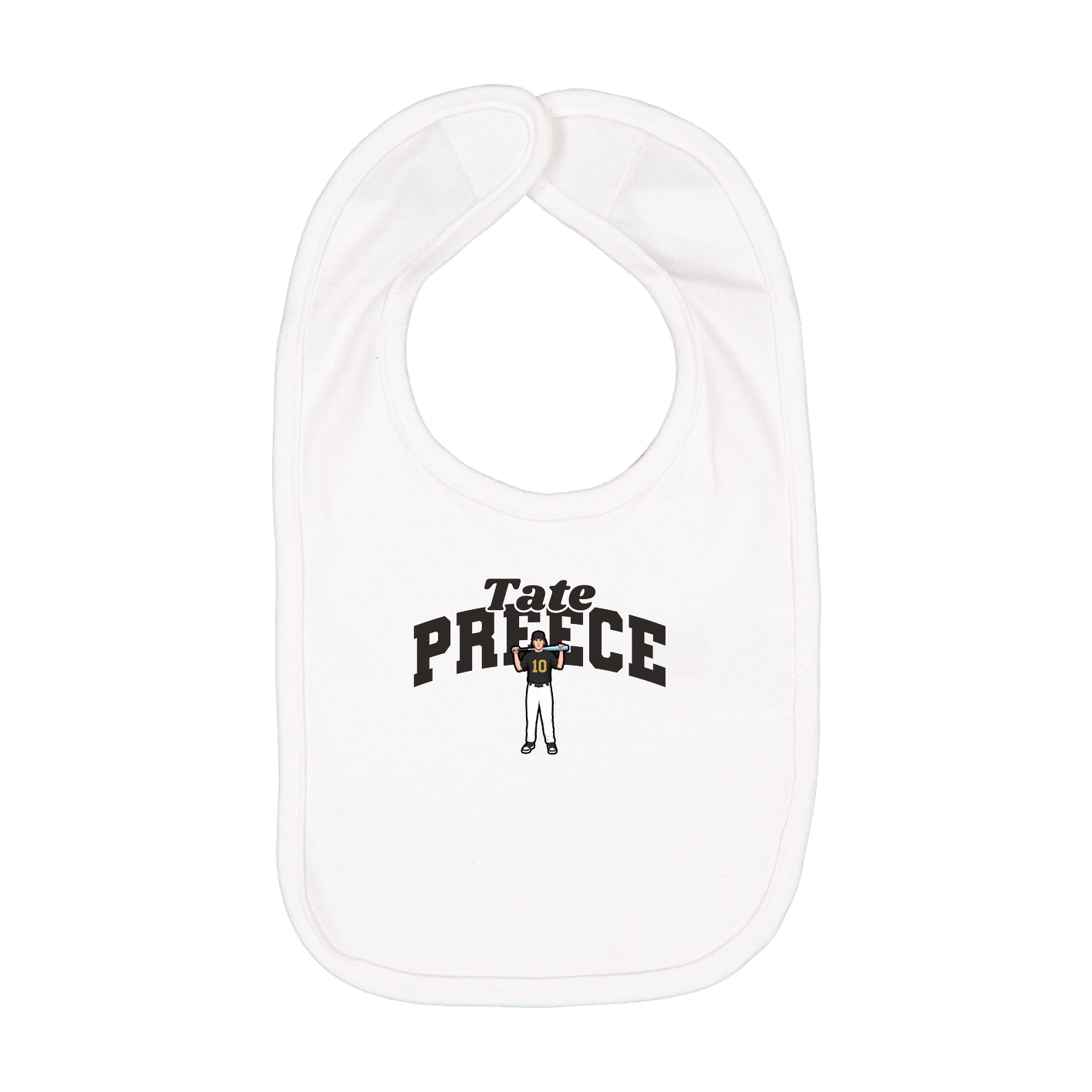 Infant Bib — Signature Arch in White