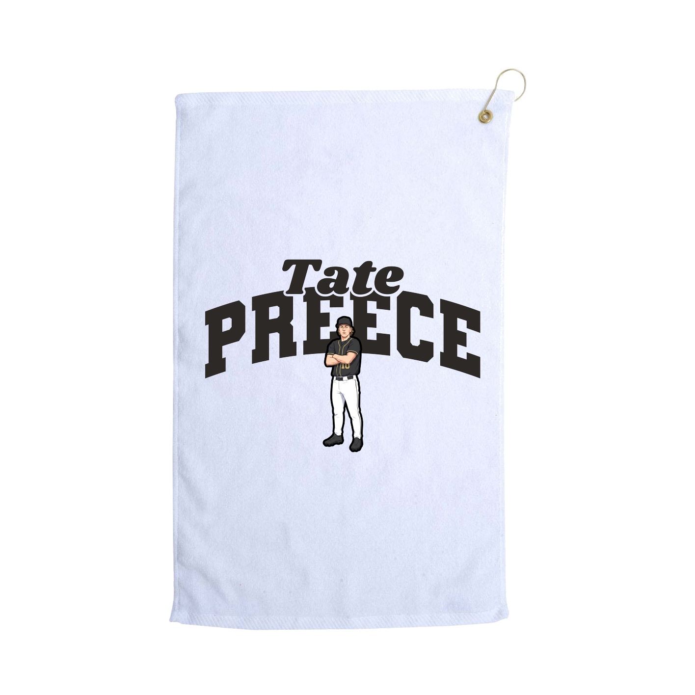 Golf Towel — Signature Arch in White
