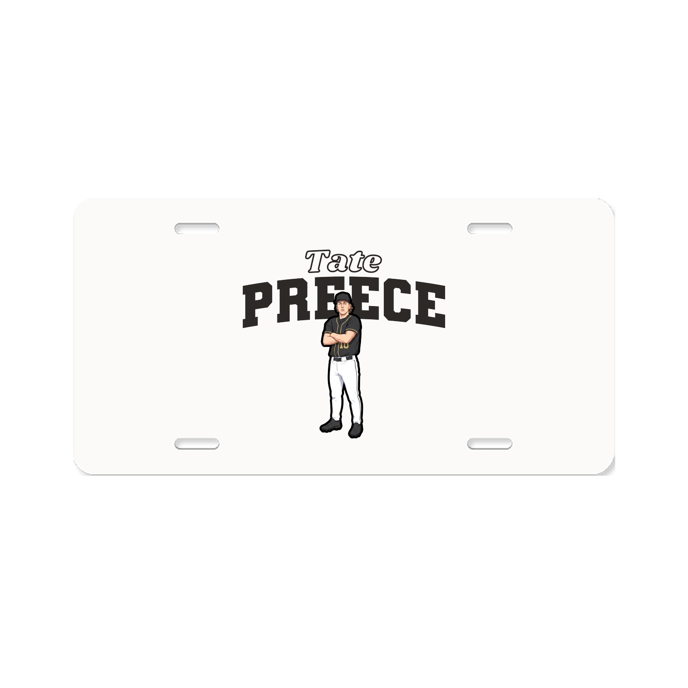 License Plate — Name Arch in Classic