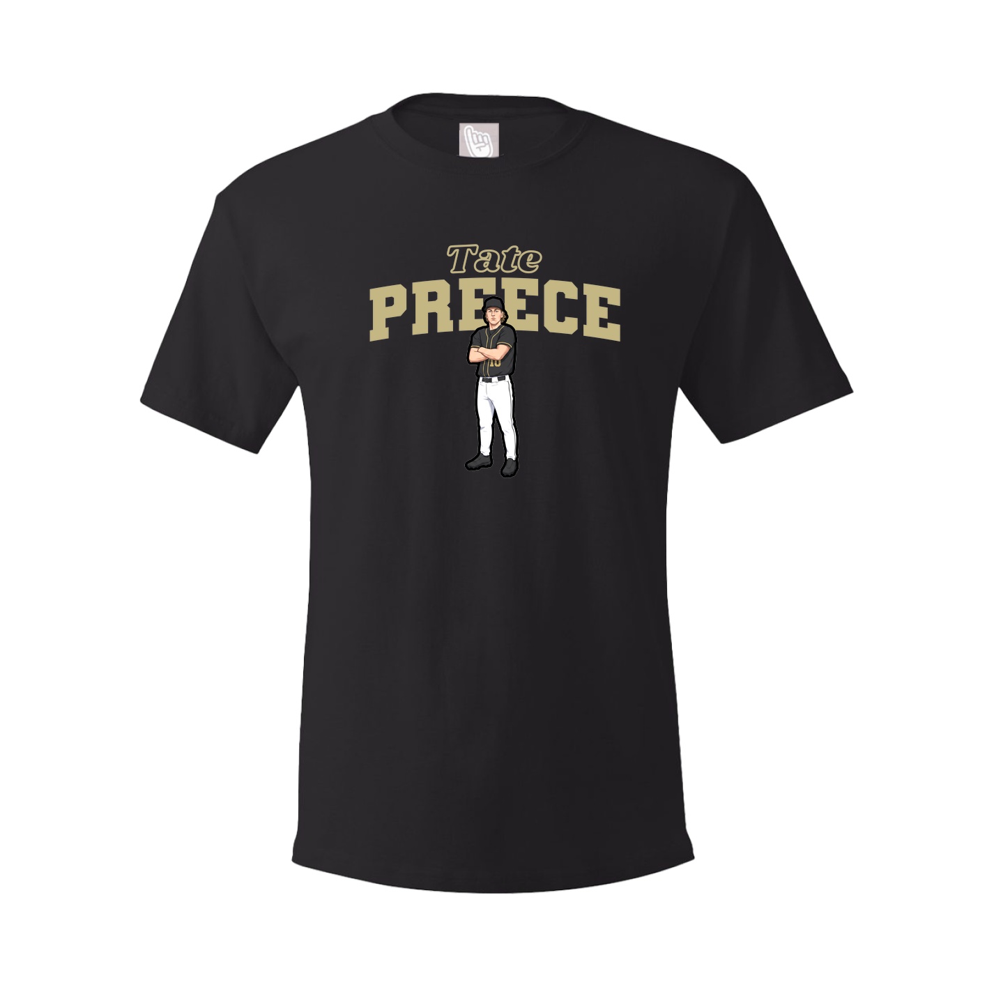 Youth Tee — Name Arch in Black