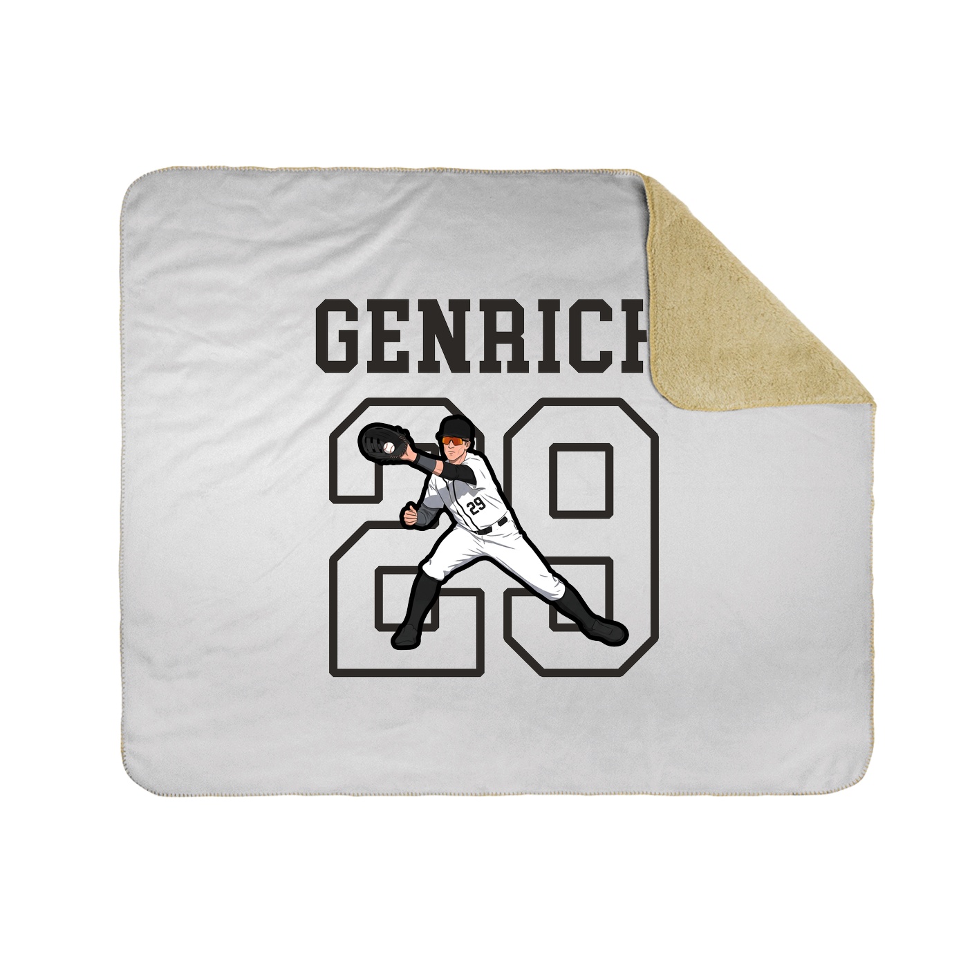 Throw Blanket — Shirsey in White