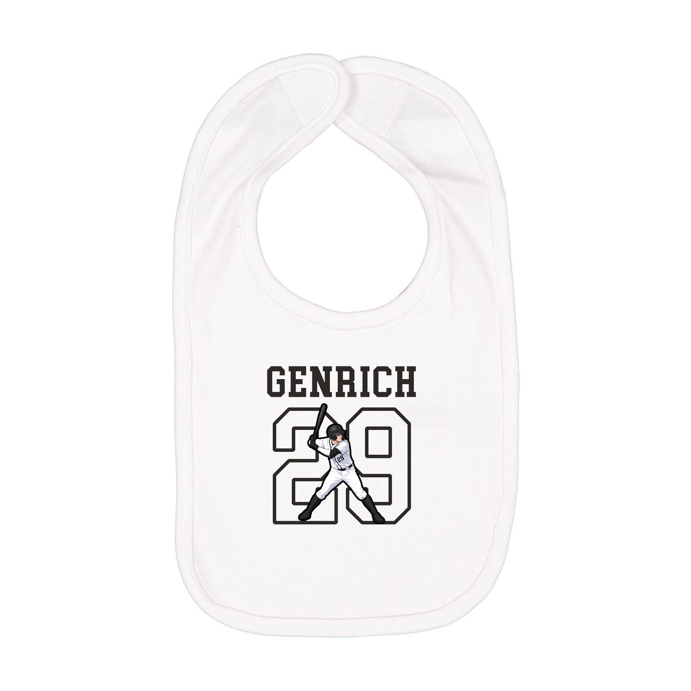 Infant Bib — Shirsey in White