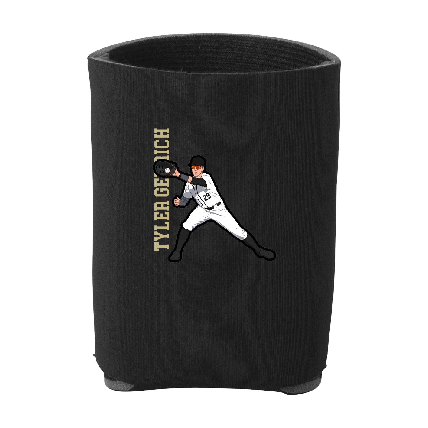 Can Holder — Name Vertical in Black
