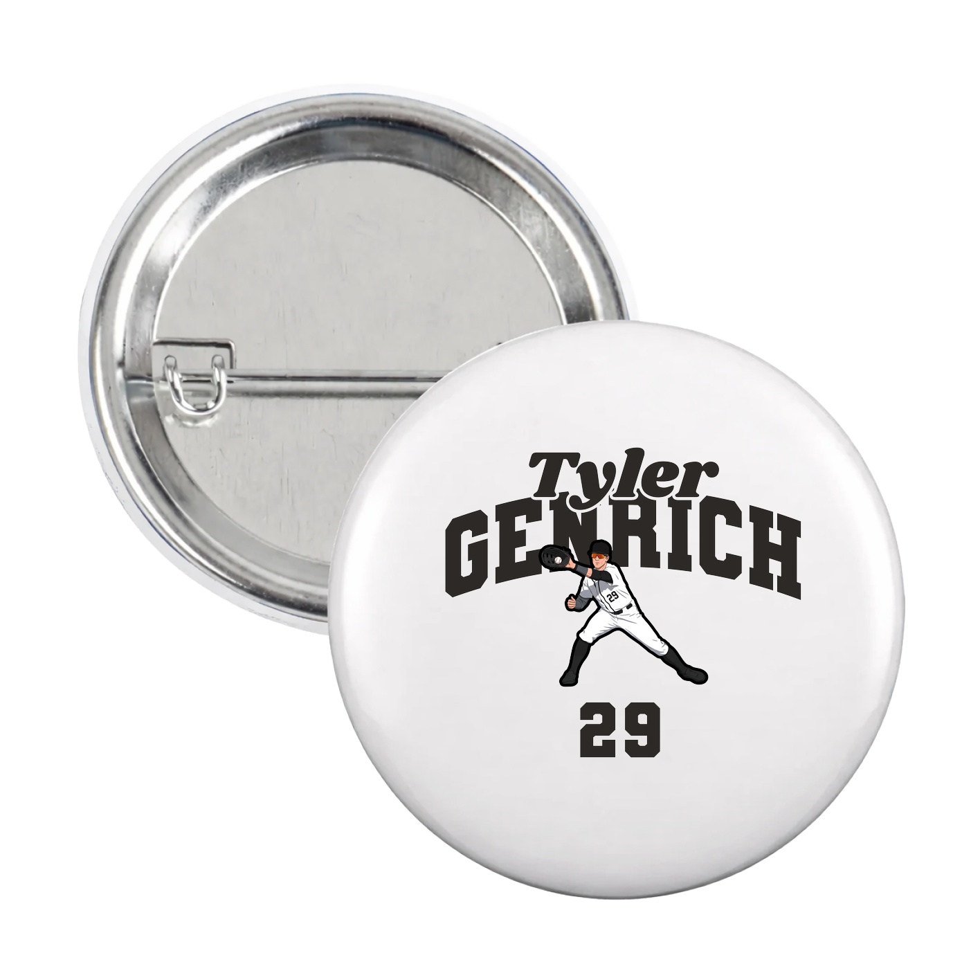 Game Day Button — Signature Arch in White