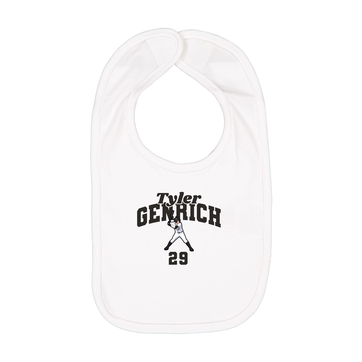 Infant Bib — Signature Arch in White